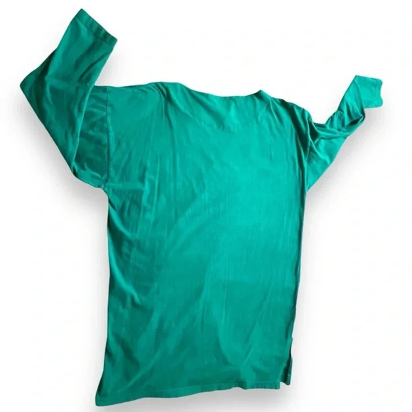 Vintage Victoria's Secret Gold Label Kelly Green Oversized Sleep Shirt Large - Picture 3 of 9